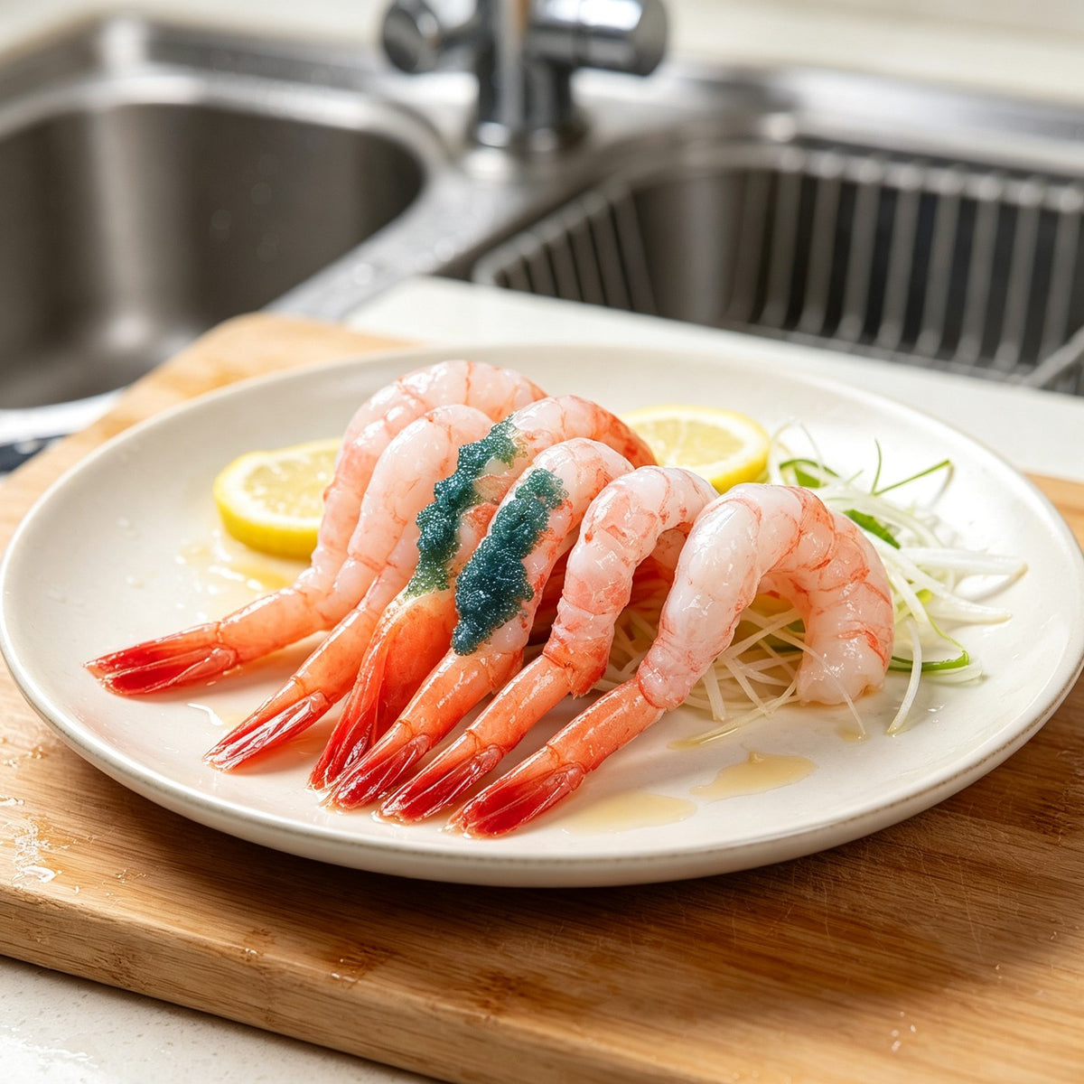 Arctic Sweet Shrimp with Green Caviar - view 2